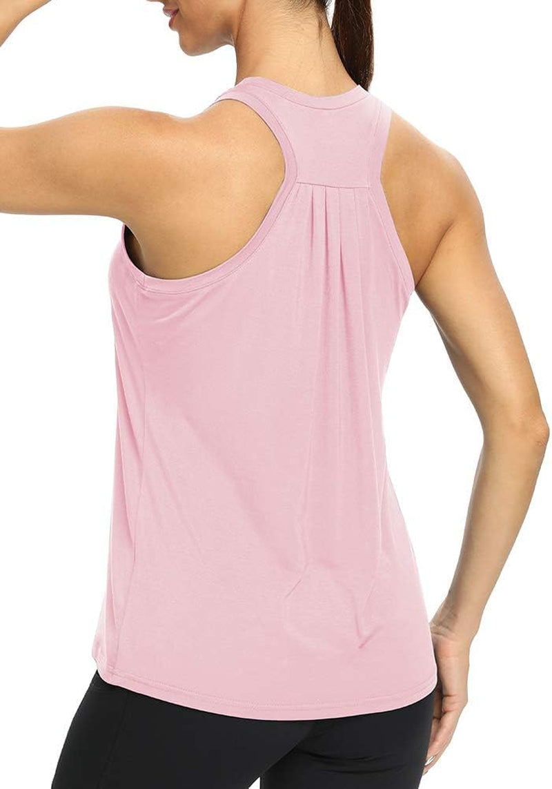 Workout Tank Tops for Women Loose Fit Racerback Yoga Running Dance Shirts