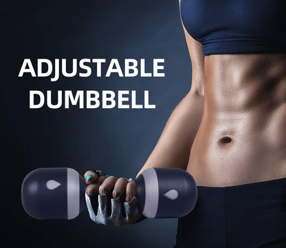 Dumbbell Set, Weight Adjustable, No-Screw Needed, Fitness Home Exercise