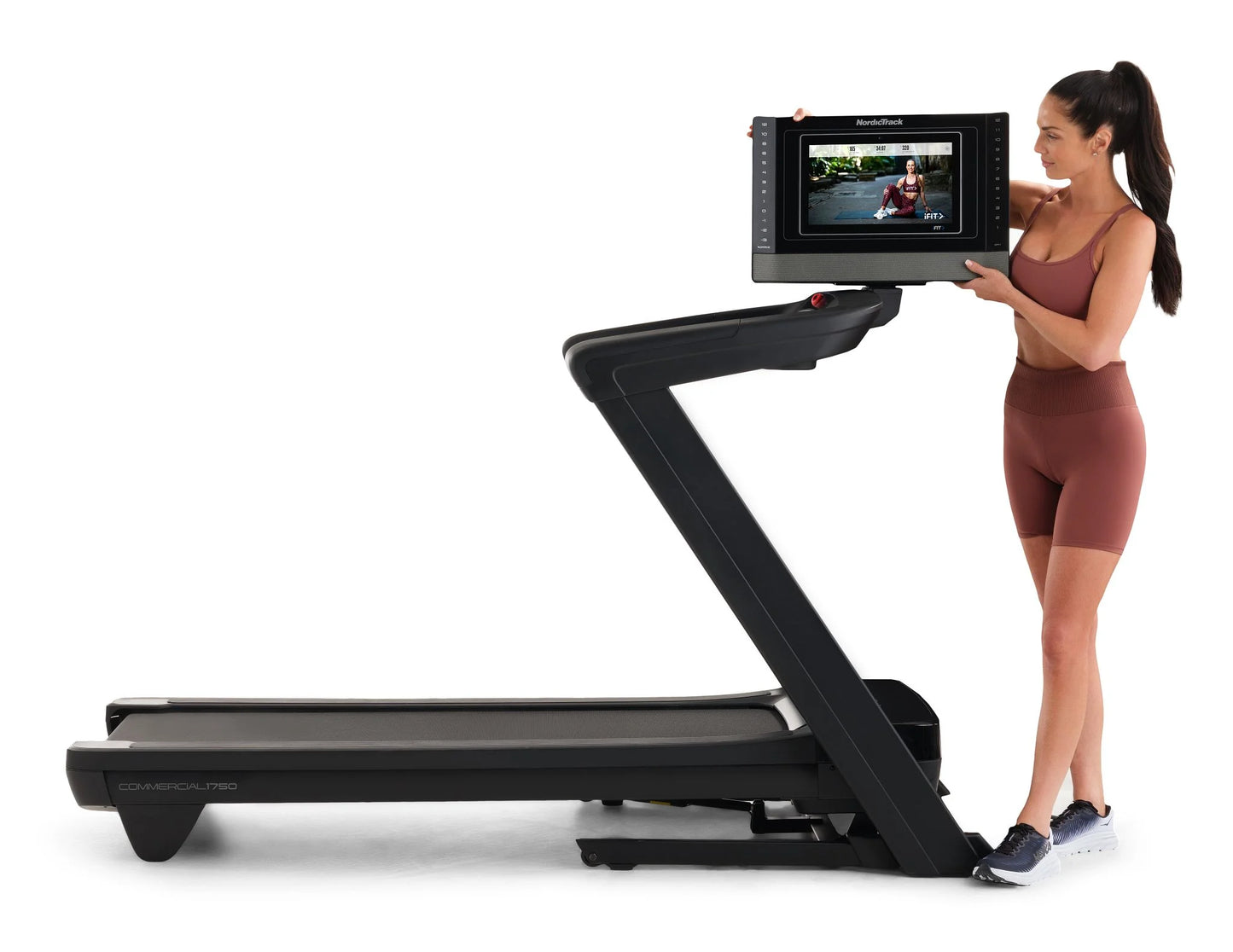 Commercial Series 1750; Ifit-Enabled Treadmill for Running and Walking with 14 Inch Pivoting Touchscreen