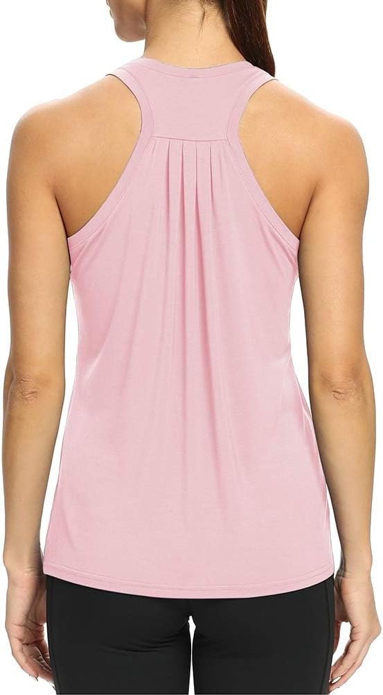 Workout Tank Tops for Women Loose Fit Racerback Yoga Running Dance Shirts