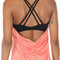 Workout Tank Tops Built in Bra - Women'S Strappy Athletic Yoga Tops, Exercise Running Gym Shirts