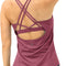 Workout Tank Tops Built in Bra - Women'S Strappy Athletic Yoga Tops, Running Exercise Gym Shirts